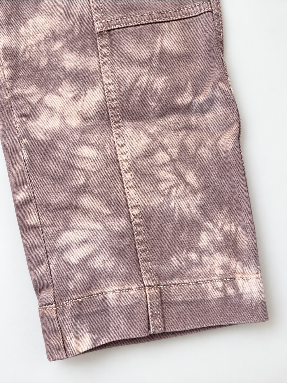 Free People Lavender Tie-Dye Wide Leg Cargo Pants - Picture 5 of 8